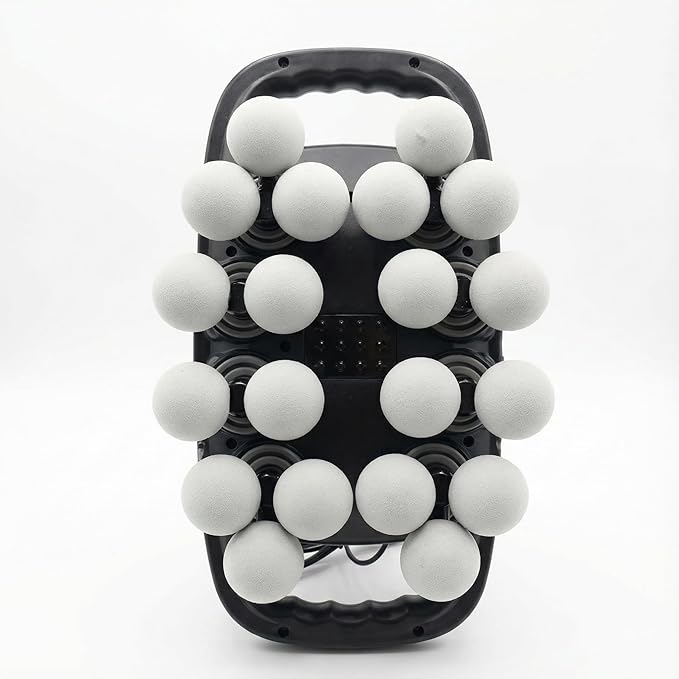 leikefitness 20-Head Deep Tissue Massage Gun with 20 Intensities 6 Modes 3 Timing Settings Electric Percussion Massager for Back Shoulders Legs Arms Neck