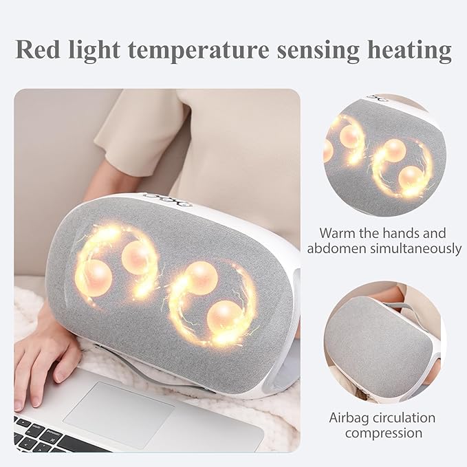 Electric Abdominal Massager for Belly Relaxation and ComfortHeating Stomach Massager for Women Red Light Heat Compress to Relieve Back Pain