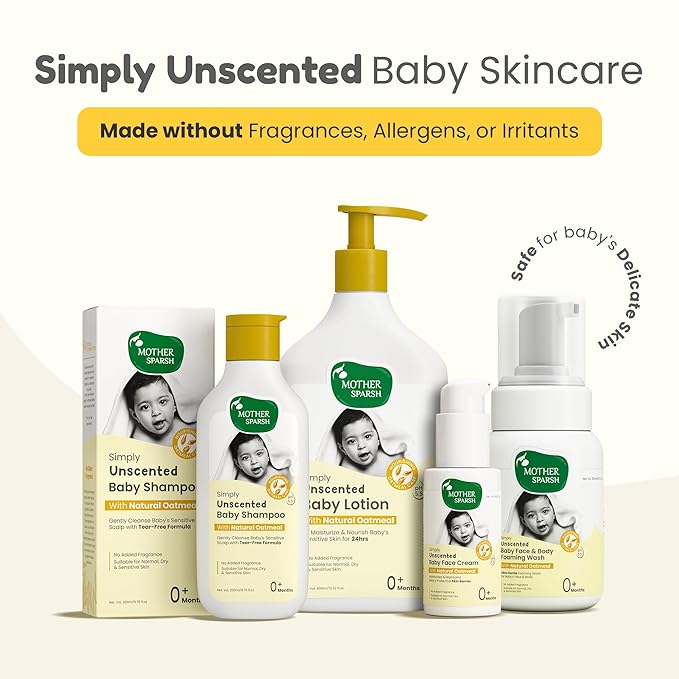 Unscented Mineral Baby Sunscreen SPF 50 - Safe Sun Protection by Mother Sparsh