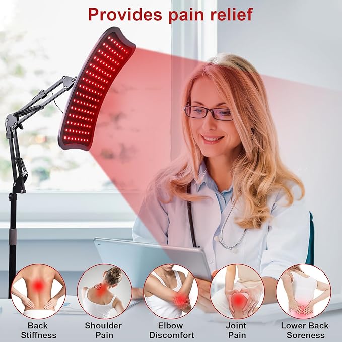 Red Light Therapy for Body and Face 3 in 1 660nm &amp 850nm Red Light Panel Infrared Light Therapy Lamp with Remote Control Goggles and Stable Stand Ideal Gifts for Women Wife Mom Sister Girlfrien