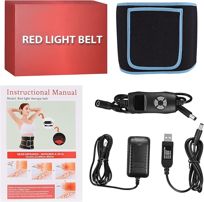 660nm LED Infrared and 850nm Near-Infrared Light Therapy pad Equipment for Pain Relief Flexible Wearable wrap deep Therapy Massager Used for Back and Shoulder Muscle Treatment