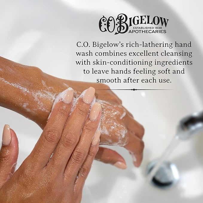 C.O. Bigelow Bergamot Hand Wash Iconic Collection Liquid Hand Soap with Shea Butter Glycerin Aloe Vera 10.5 Fl Oz