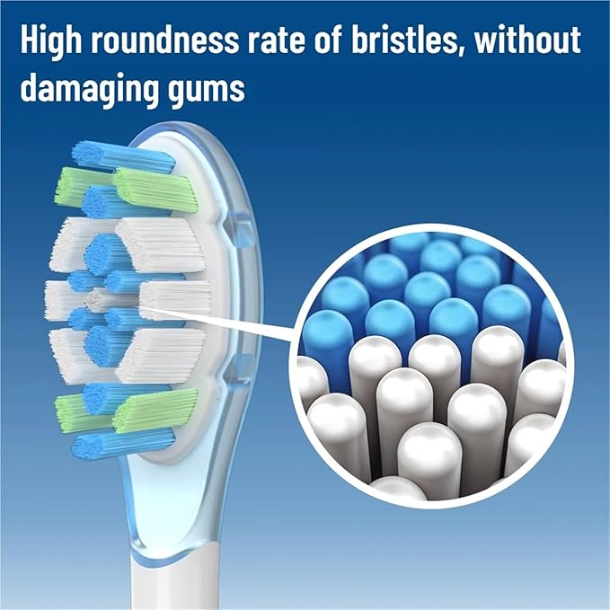 Compatible for Xiaomi Mijia Soundwave Sweeping Electric Toothbrush Pro Head Mes609/610(Mes609or610-5Pcs)