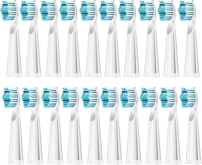 20 Pcs Toothbrush Heads Head Work Compatible for P11(20 PCS White)