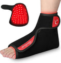 Comfytemp 5000mAh Cordless Red Light Therapy for Foot Flexible Near Infrared Light Foot Wrap Wearable Light Shoe with Timer for Foot Ankle Heel Joint Fit Foot Size 4-6