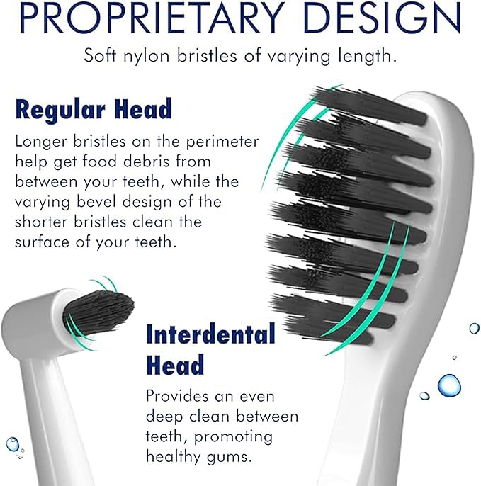 Sonic-FX Solo Sonic 3 Brushing Modes Toothbrush with Smart Timer Rechargeable Charging Dock | Electric 1 Interdental and 2 Tooth Brush Heads Toothbrush Includes Replacement of Heads White