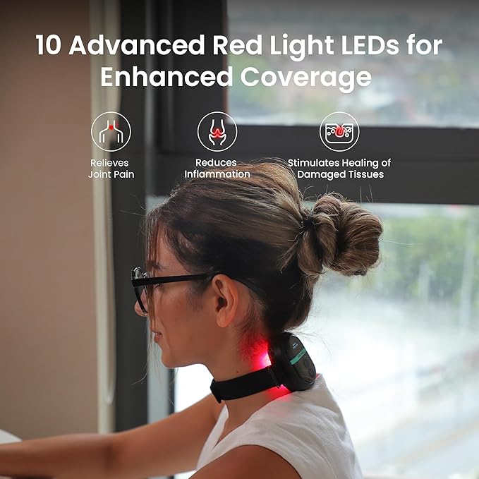 Red Light Therapy Module PRUNGO 650nm red Light and 850nm Infrared Polarized Light Device to relieves The Pain for Wrists Ankles Knees and Other Joints or Muscle Areas of The Body