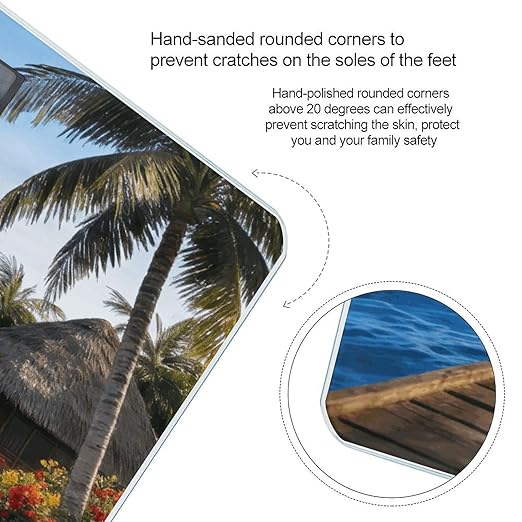 Coconut Breeze Water Residence Smart Scale for Body Weight Digital Bathroom Scale Toughened Glass Weight Scale with Large LCD Backlight Display High Precision Scales Weighing Machine