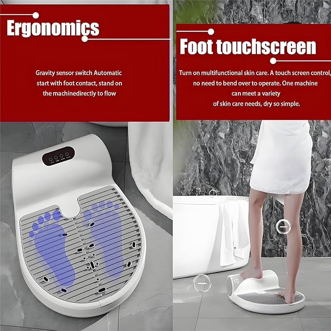 Body Hair Dryer with Sensor Body Dryer After ShowerTouch Screen Operation Full Body Dryer1350w Powerful Blower2 Wind SpeedsWaterproof