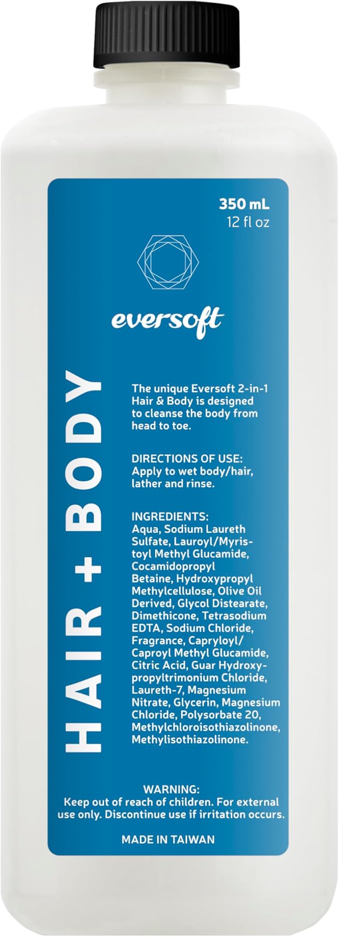 EZbrnd Eversoft Hair &amp Body Refill Cartridge 350ml (12 oz) x 6 pk