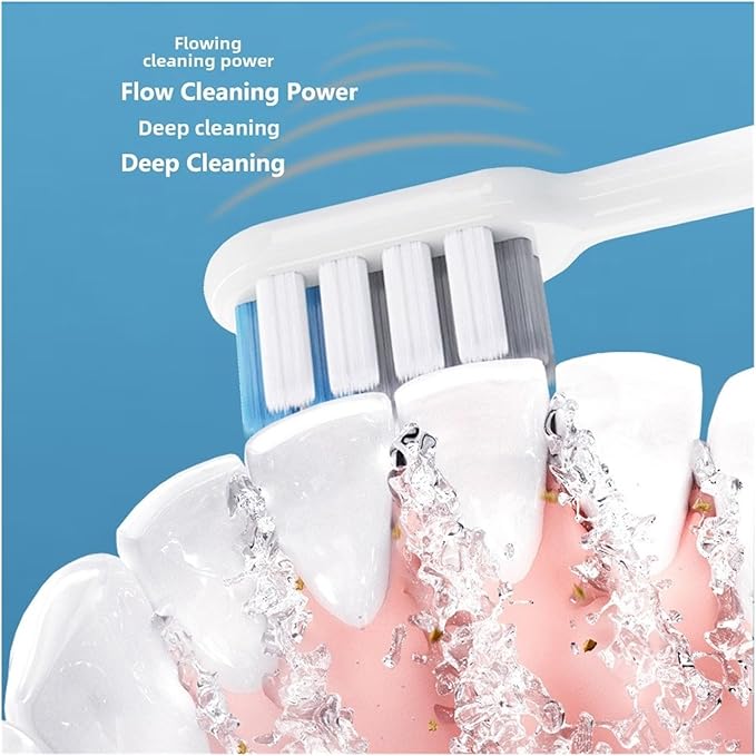 12PCS Toothbrush Heads SuitableCompatible for Mijia T200 Sonic Electric Head MES606 White Repalce Soft