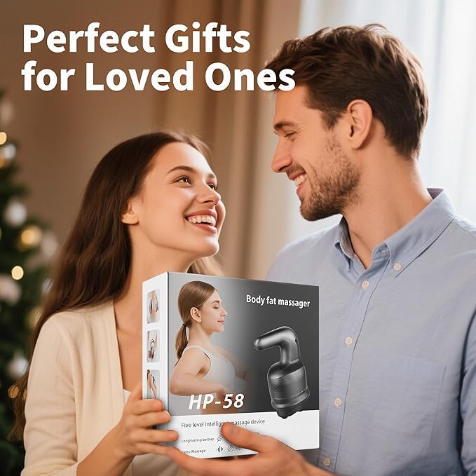 Massage Gun -Handheld Muscle Massager Tools Back and Neck Massager for Pain Relief Deep Tissue 5 Speeds &amp 3 Massage Heads - Gifts for Women Father Mother FriendsSisters