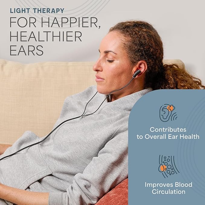 Lifepro Red Light Therapy Device for Nose &amp Ears Rechargeable Near Infrared Nasal Therapy for Sinus and Ear Pain Relief Effective Red Light Solution for Sinuses Compact and Portable Therapy Too