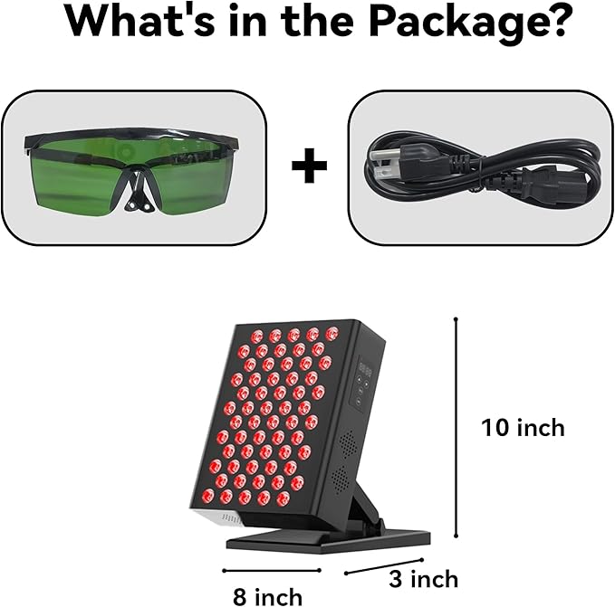 Red Light Therapy with 660nm&amp850nm High Power Panel