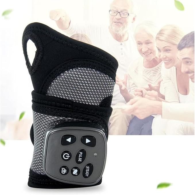 KYOFIS Electric Wrist Massager Hand Massager with Heating Pad Multifunction Carpal Tunnel Massager for Tendonitis Arthritis Pain Relief