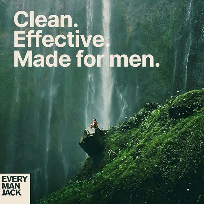 Every Man Jack Coconut + Driftwood Mens Body Wash for All Skin Types - Cleanse Hydrate and Smell Great - Free of Parabens Phtalates and Dyes - 33.8 fl oz (2 Pack)