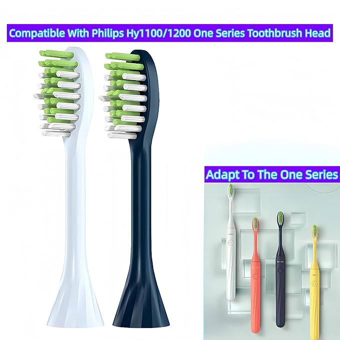 Electric Toothbrush Accessory Toothbrush Head. Compatible for Philips HY1100 HY1200 BH1022 ONE110 Series Electric Toothbrush(4pcs Pink) ﻿