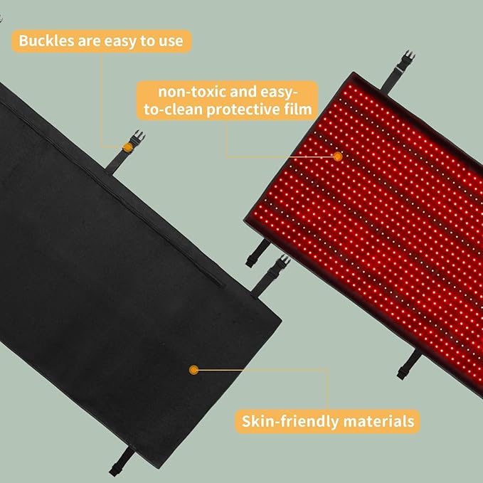 Red Light Therapy Mat Device for Full Body Near Infrared Light Therapy Blanket with TimerInfrared Light Therapy for Body Shoulder Waist Back Knee Pain Relief