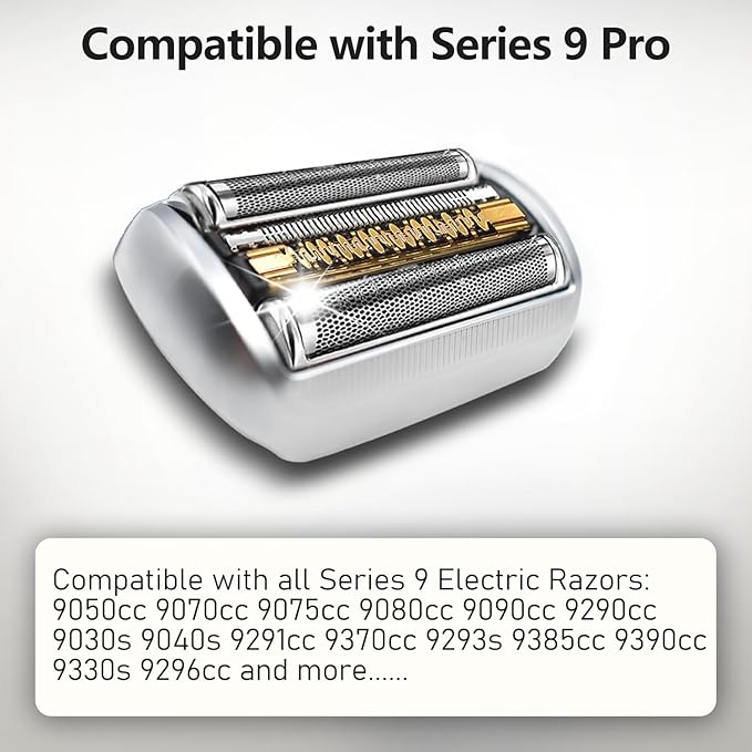 S9 94M Shaver Head for Braun Series 9 &amp Series 9 Pro Replacement Foil &amp Cutter Blade for Braun Electric Razor 9290cc 9291cc 9370cc 9376cc 9293s 9260s 9295cc 9385cc ect and More