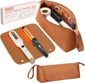 MOKURA Hot Hair Tools Travel Bag with Heat Resistant Mat Removable Hair Accessories Organizer Case Women Travel Essentials Storage Pouch for Curling Iron Straightener Flat Iron Hair Dryer Brown
