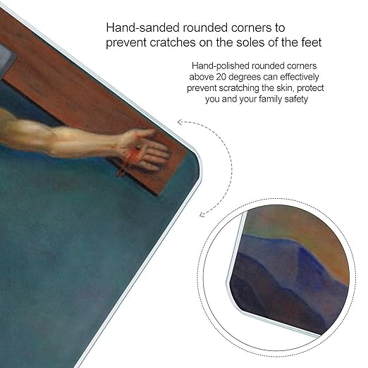Jesus Christ On The Cross Smart Square Scale with Digital Display for Bathroom Scale