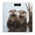 Digital Bathroom Scale for Body Weight Scale with Bright LCD Display High Accuracy Step-On Technology Auto On/Off Cute Otter Digital Scales 400 Lbs /180kg