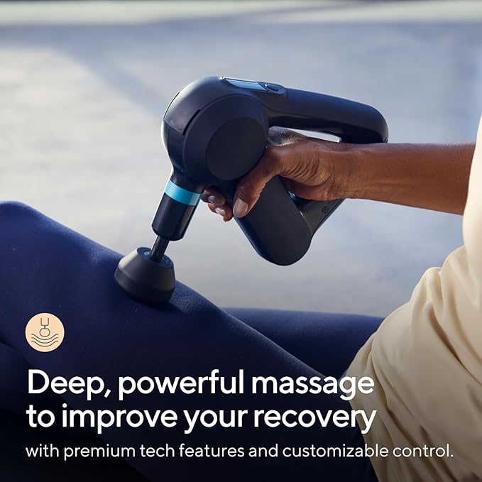 TheraGun Therabody Elite (5th Generation) - Handheld Deep Tissue Massage Gun - Bluetooth Enabled Percussion &amp Personal Massager for Pain Relief in Neck Back Leg Hand Shoulder and Foot