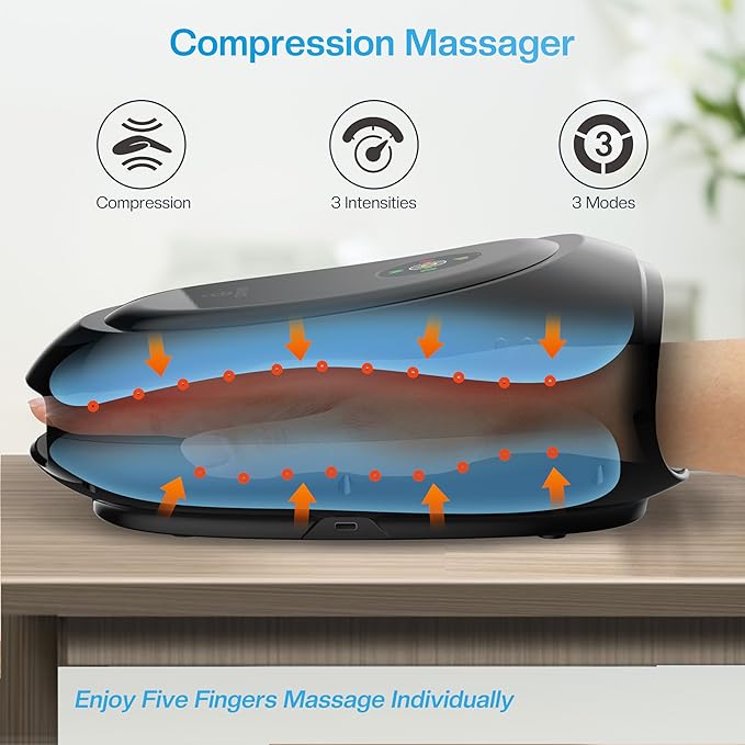 COMFIER Hand Massager and Shiatsu Low Back Massager