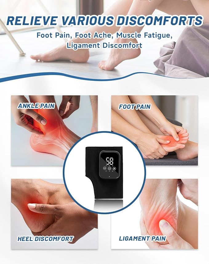 Massager Official - Triple Action Foot Relief Massager for Neuropathy Portable Feet Relieve Machine Rechargeable Relieves Fatigue Just 15 Minutes per Day (2PCS)