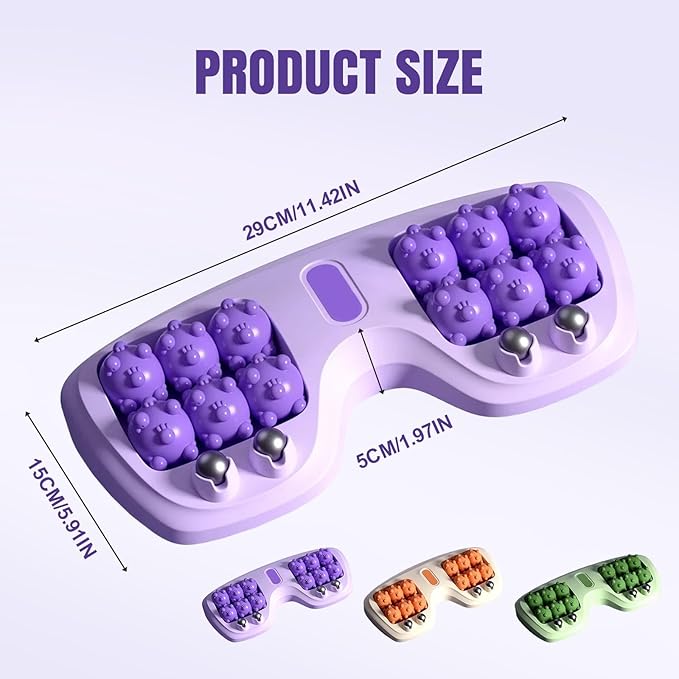 Foot Massager Roller for Plantar Fasciitis Relief Dual Foot Massage Roller for Plantar Fasciitis Relief Feet Massager Portable Reflexology Massager for Stress Relief &amp Improved Circulation (Oran