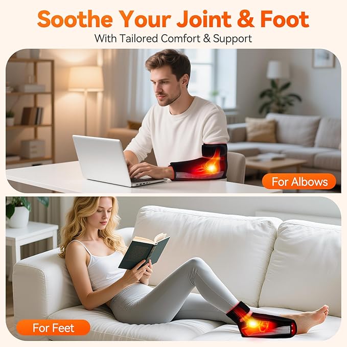 Red Light Therapy for Feet Infrared Light Therapy Feet Wrap with 660nm 850nm Near Infrared 5 Adjustable Brightness Timer 3 Modes for Foot Ankle Heel Up to Foot Size 12 Gift for Women Men
