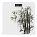 Asian Bamboo Scale for Body Weight High Precision Digital Weight Scales with LCD Display Anti-Slip Sturdy Slim Tempered Glass Bathroom Scale for Home Use