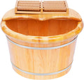 Foot Spa Bath with Massage Rollers &amp Lid Heated Pedicure Tub for Relaxation Circulation at-Home Foot Care for Men &amp Women