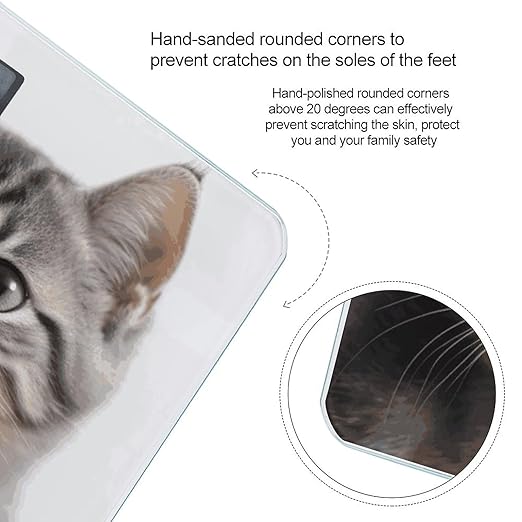 Cats Bathroom ScaleHighly Accurate Digital Weighing Machine for People Bright LED Display Weight Scale for The Aldult Home Use