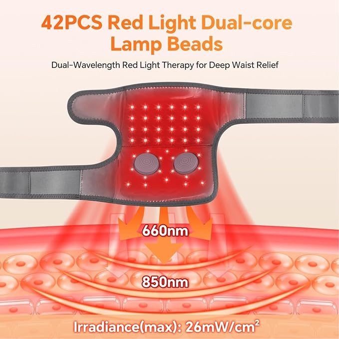 Red Light Therapy Knee Massager with Heat &amp Vibration - 3-in-1 Infrared Heated Knee Brace for Pain Relief - Adjustable Heating Knee Pad &amp Wrap for Elbow &amp Shoulder - Rechargeable for Men &
