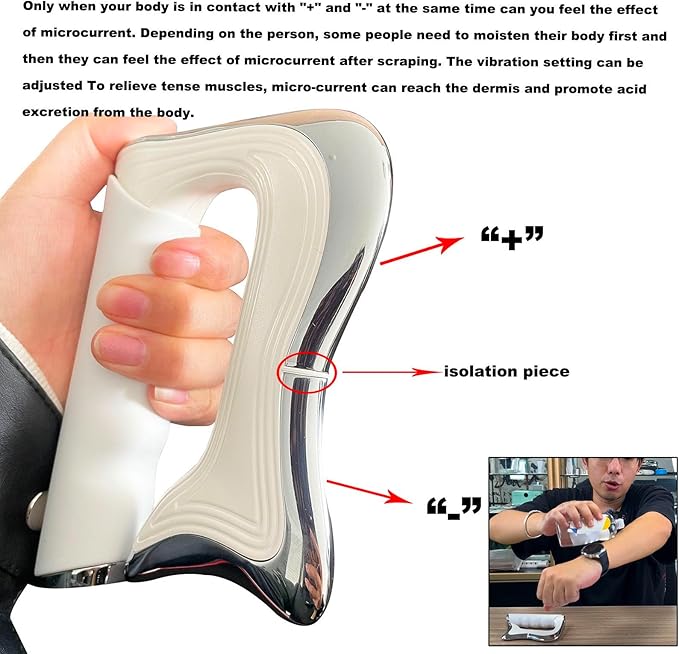 NICHOY Fascia Massager Body ScrapingElectric Fascial Tissue Gua Sha ToolUsed in Physical Therapy Fitness Training and Muscle Rehabilitation Fields(W)