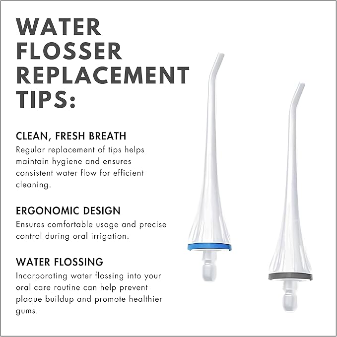 ToiletTree Products Replacement Tips for Poseidon &amp Professional Oral Irrigator 8 Pack