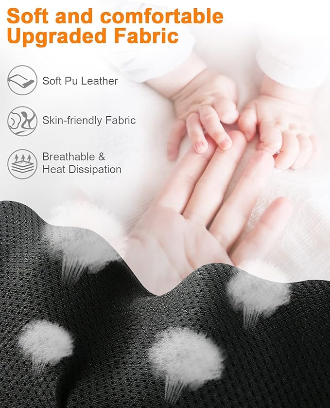 Neck and Back Shiatsu Massager with Soothing Heat.Electric Deep Tissue 4D Kneading Massagers for Neck and BackShoulder. Best Gifts for Women Men Mom Dad- for Muscle Pain