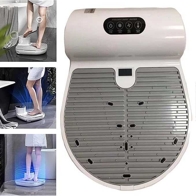 Body Dryer Negative Ion Full Body Dryer with 2 Gears Adjustment Foot Dryer Quick Air Drying Heating and Cooling Gravity Sensing for Home and Bathroom