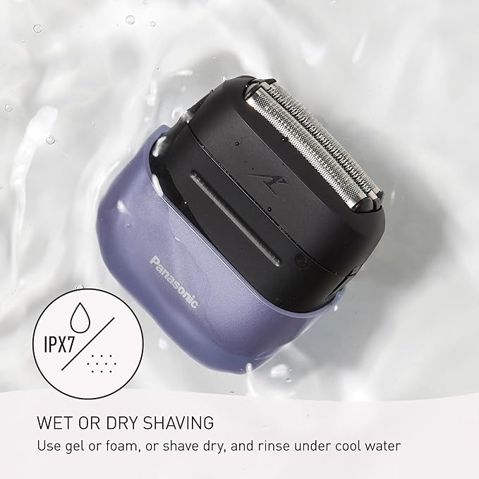 Panasonic Swipe Right Travel Shaver for Women Portable Electric Razor with USB-C Charging 3-Blade Cutting System for Dry or Wet Use - ES-CM3A-V