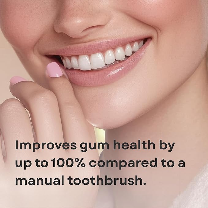 Electric Toothbrush and Flosser Combo | 2-in-1 Sonic Cleaning &amp No-Mess Mechanical Floss | 5X Faster Deep Clean | 6 Modes | 2 Toothbrush Heads + 50 Replacement Floss Heads [Black]