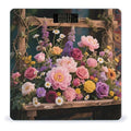 Retro Flowers Weight Scale Large Digital Bathroom Scales with Bright LED Display Non Slip Digital Scale and Step On Fashion Weighing Machine for Body