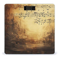 Sheet Music Scale for Body Weight Anti-Slip Tempered Glass Digital Bathroom Scales Clear LCD Display Weighing Scale Safe Rounded Corners Smart Scales
