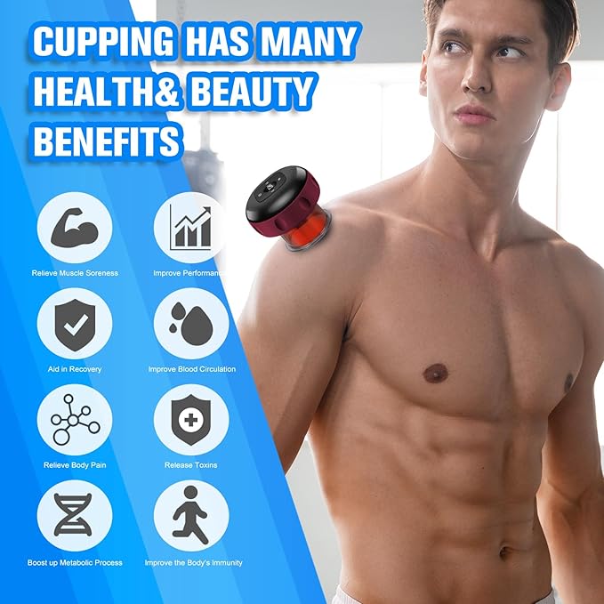 Cupping Kit for Massage (Red)