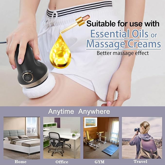 Handheld Cellulite Massager-Body Sculpting Machine with Lymphatic Drainage Skin Tightening and Vibrating Beauty Sculpt Massage Function. Suitable for Women Men Use at Home