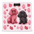 Pink Poodles Dogs Weight Scale Large Bathroom Scales Digital Weight with Bright LED Display Non Slip Automatic Weighing Scale Fashion Weighing Machine for Body