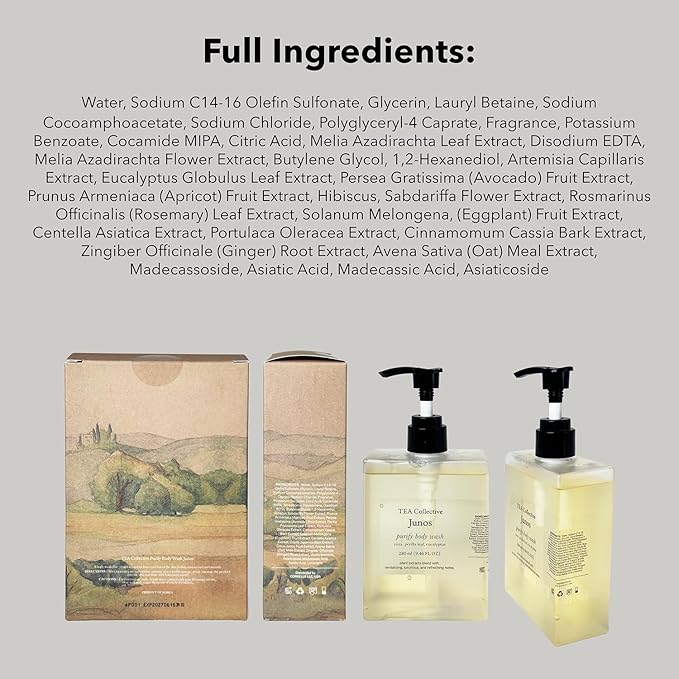 Junos Purify Body Wash | Yuzu Perilla Leaf Eucalyptus | 9.46 Fl Oz | Product of Korea