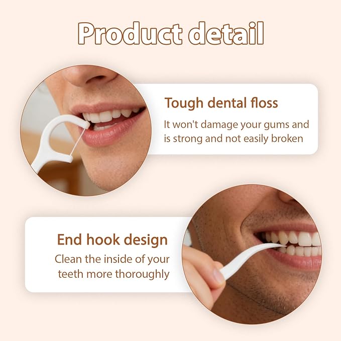 Portable Dental Floss CaseAutomatic Dental Floss Pick CaseRefillable Floss Organizer with 100 PicksDentals Flosss Pick Cases for Cleaning Teeth and Oral Care (2PCS A)