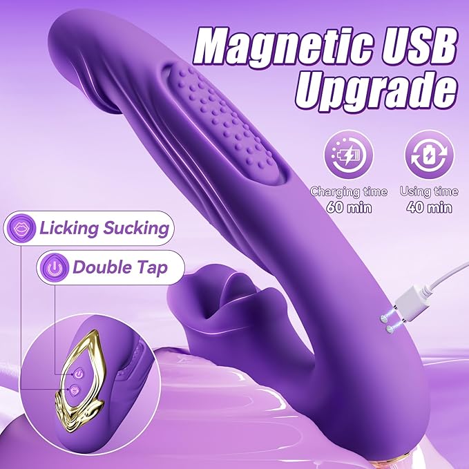 New Adult Tool for Women Today Silent Silicone Rabbit Ears Pleasure Toy Set Games 10 Powerful Mode Massager Gifts for Her DKFJ311