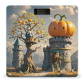 Pumpkin Tree House Bathroom Scale for Body Weight Bathroom Weighing Scales with Back Lit LED Display Sturdy Tempered Glass Body Weight Bathroom Scale 400lb Weighing